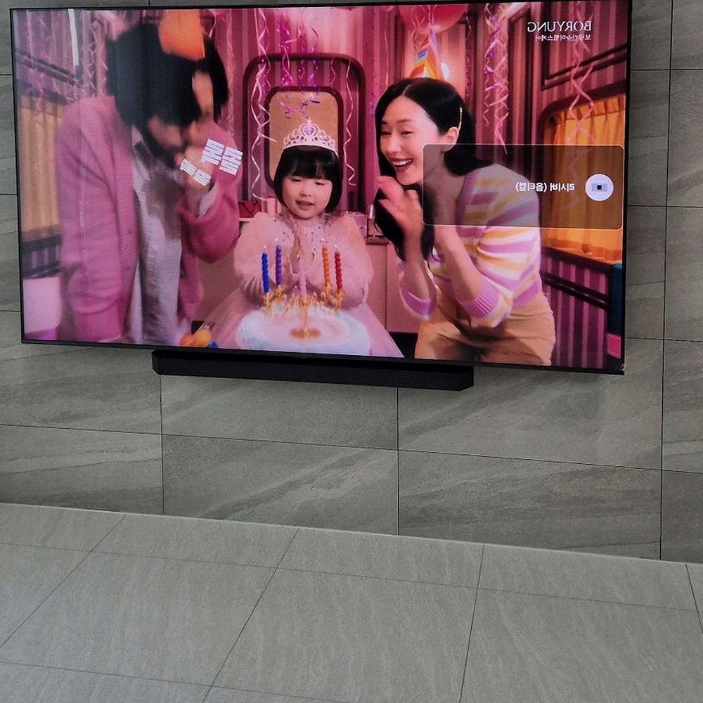 대형TV 고정과 브라켓 선택 마무리 현장